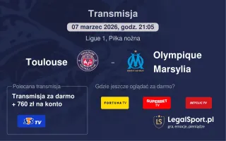 Toulouse - Olympique Marsylia gdzie oglądać? (07.03)