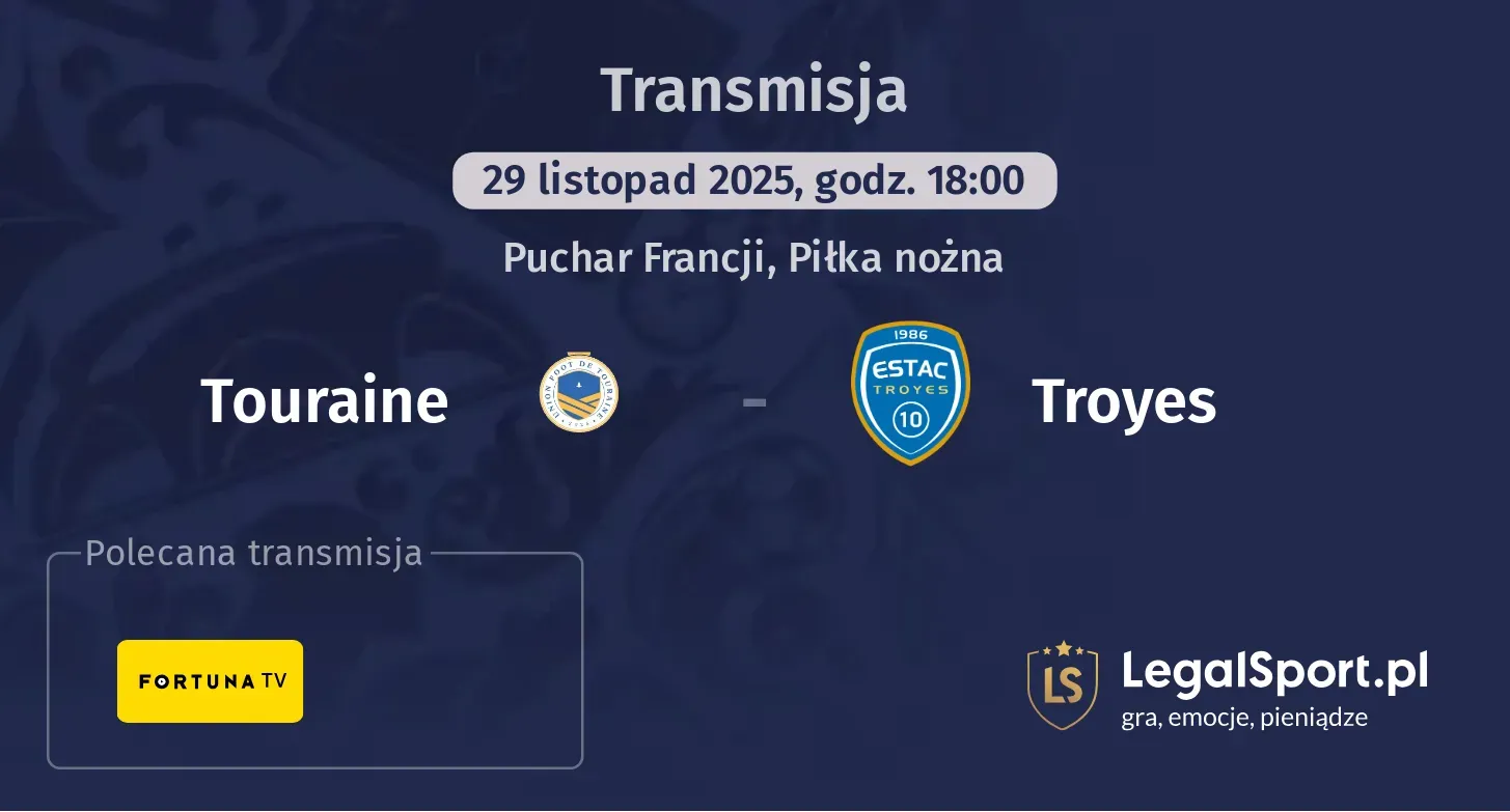 Touraine - Troyes Transmisje