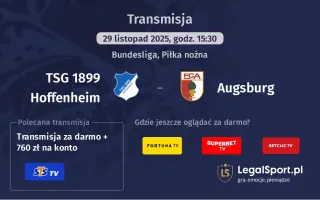 TSG 1899 Hoffenheim - Augsburg gdzie oglądać? (29.11)