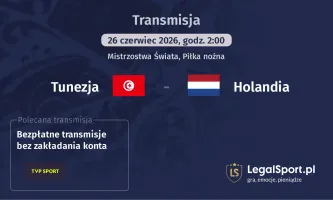 Tunezja - Holandia gdzie oglądać? (26.06)