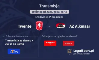 Twente - AZ Alkmaar gdzie oglądać? (30.11)