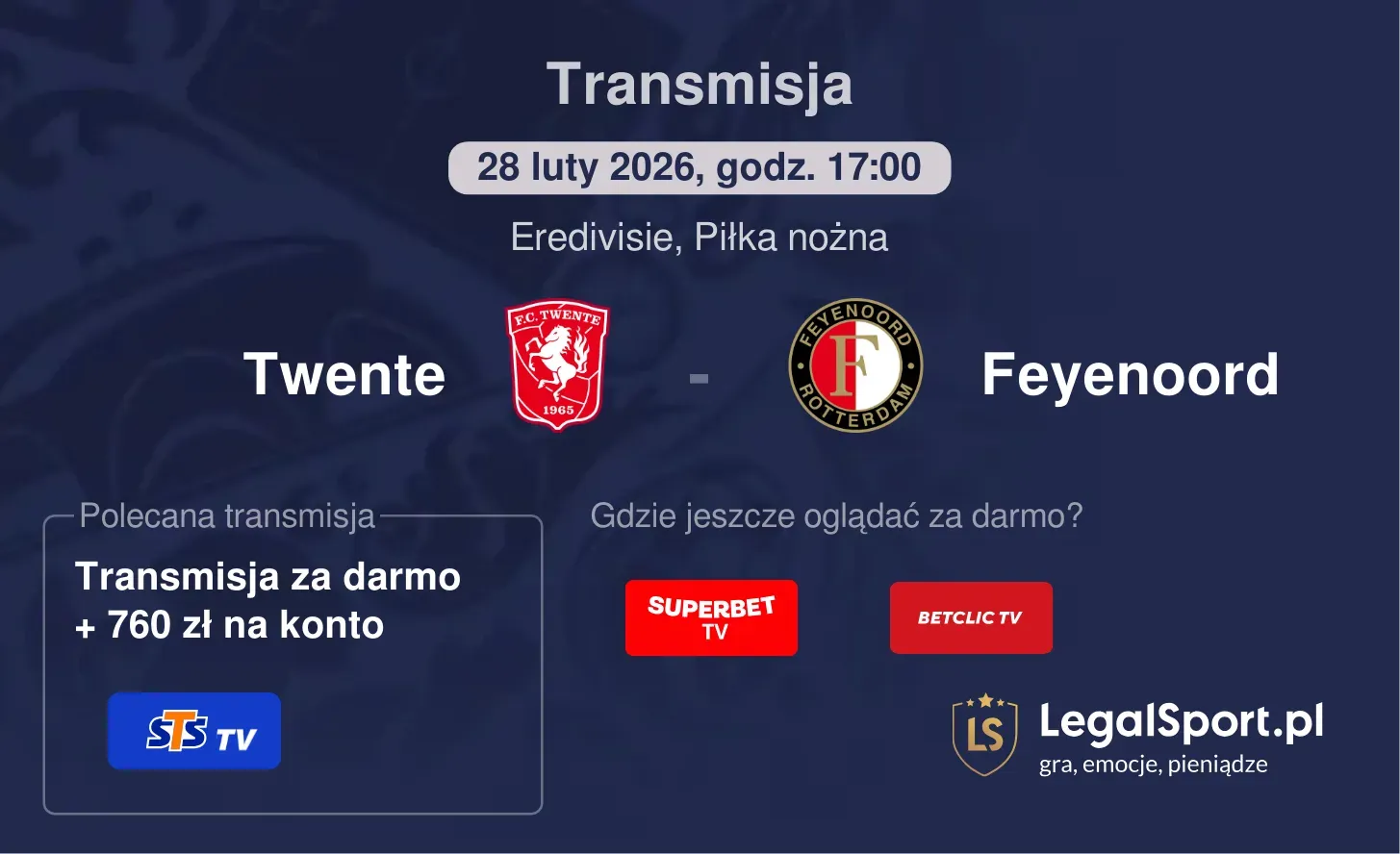 Twente - Feyenoord Transmisje