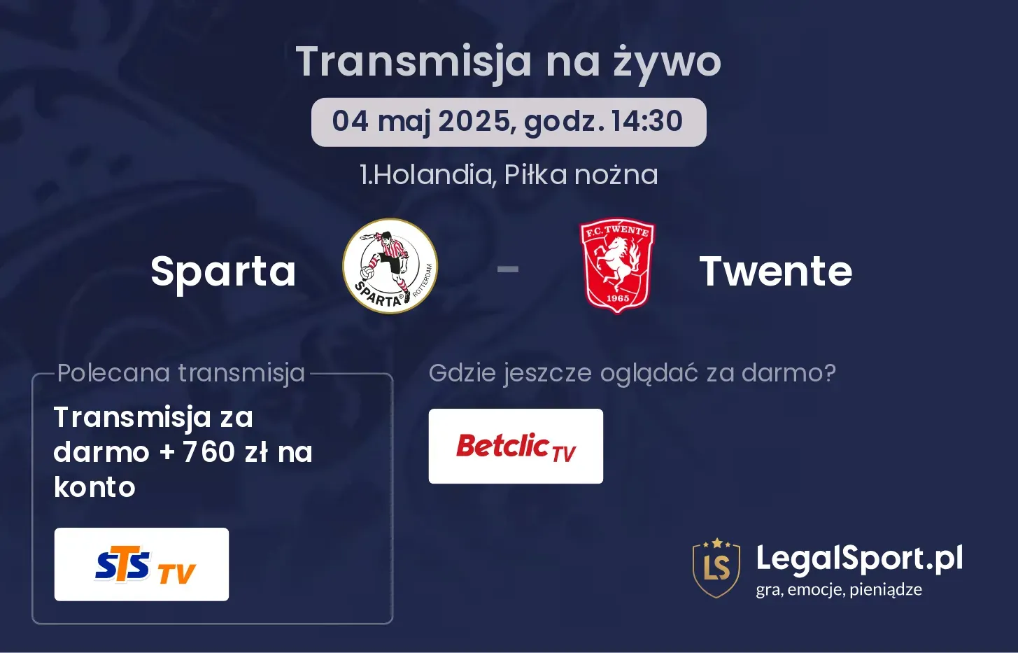 Sparta - Twente gdzie oglądać?