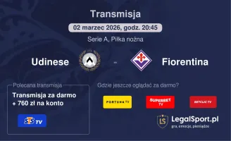 Udinese - Fiorentina gdzie oglądać (02.03.2026)