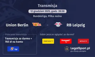 Union Berlin - RB Leipzig gdzie oglądać? (12.12)