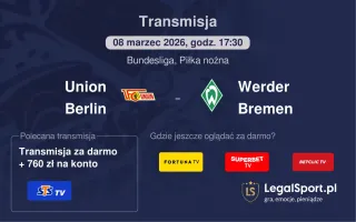 Union Berlin - Werder Bremen gdzie oglądać? (08.03)