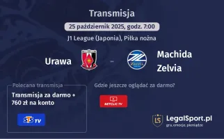 Urawa - Machida Zelvia gdzie oglądać?
