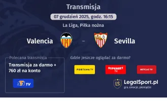 Valencia - Sevilla gdzie oglądać? (07.12)