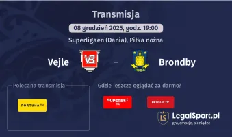 Vejle - Brondby gdzie oglądać? (08.12)