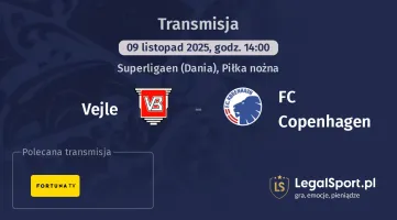 Vejle - FC Copenhagen gdzie oglądać? (09.11)