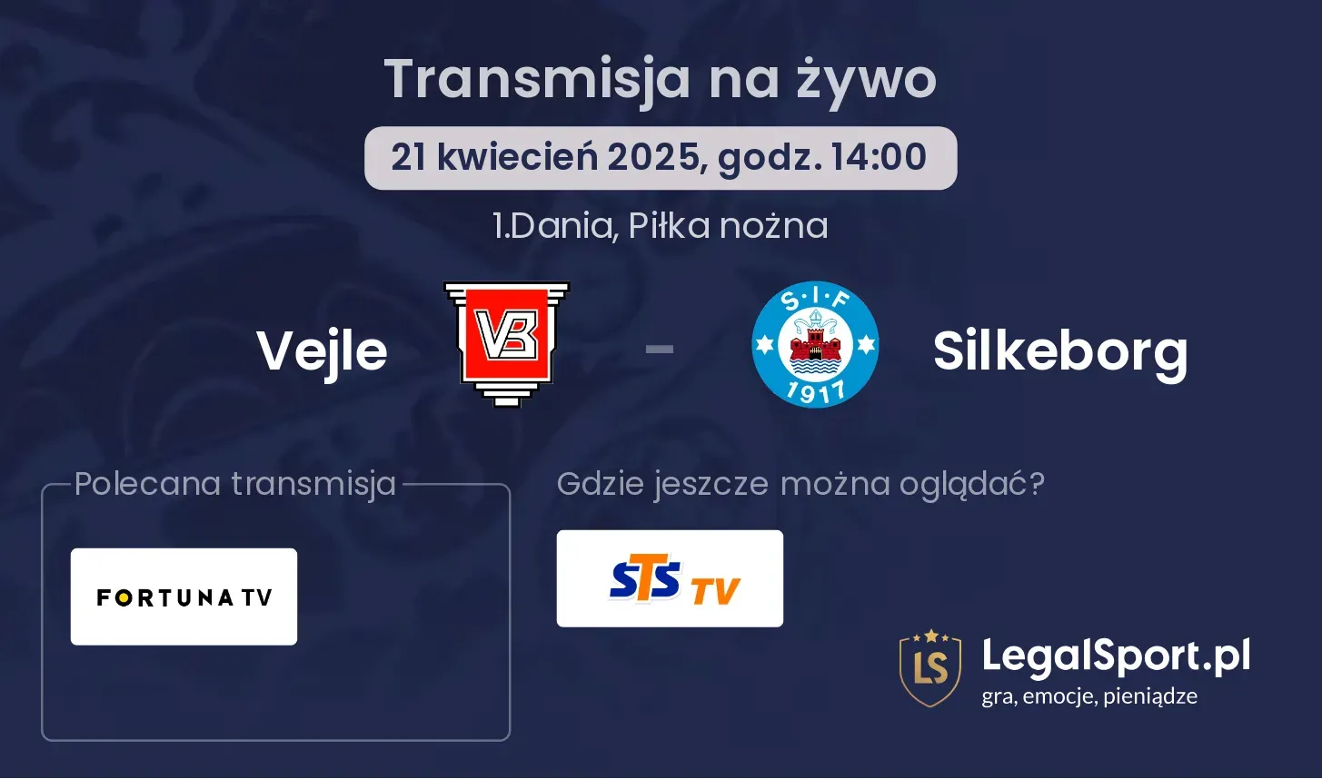 Vejle - Silkeborg gdzie oglądać?