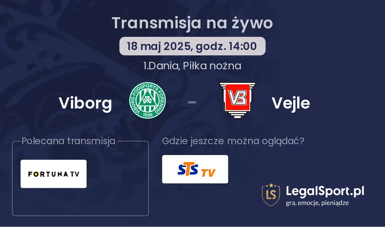 Vejle - Viborg gdzie oglądać?