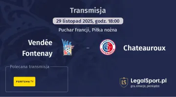 Vendée Fontenay - Chateauroux gdzie oglądać? (29.11)