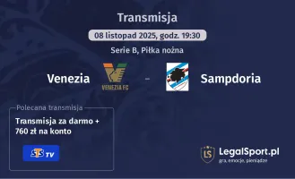 Venezia - Sampdoria gdzie oglądać? (08.11)