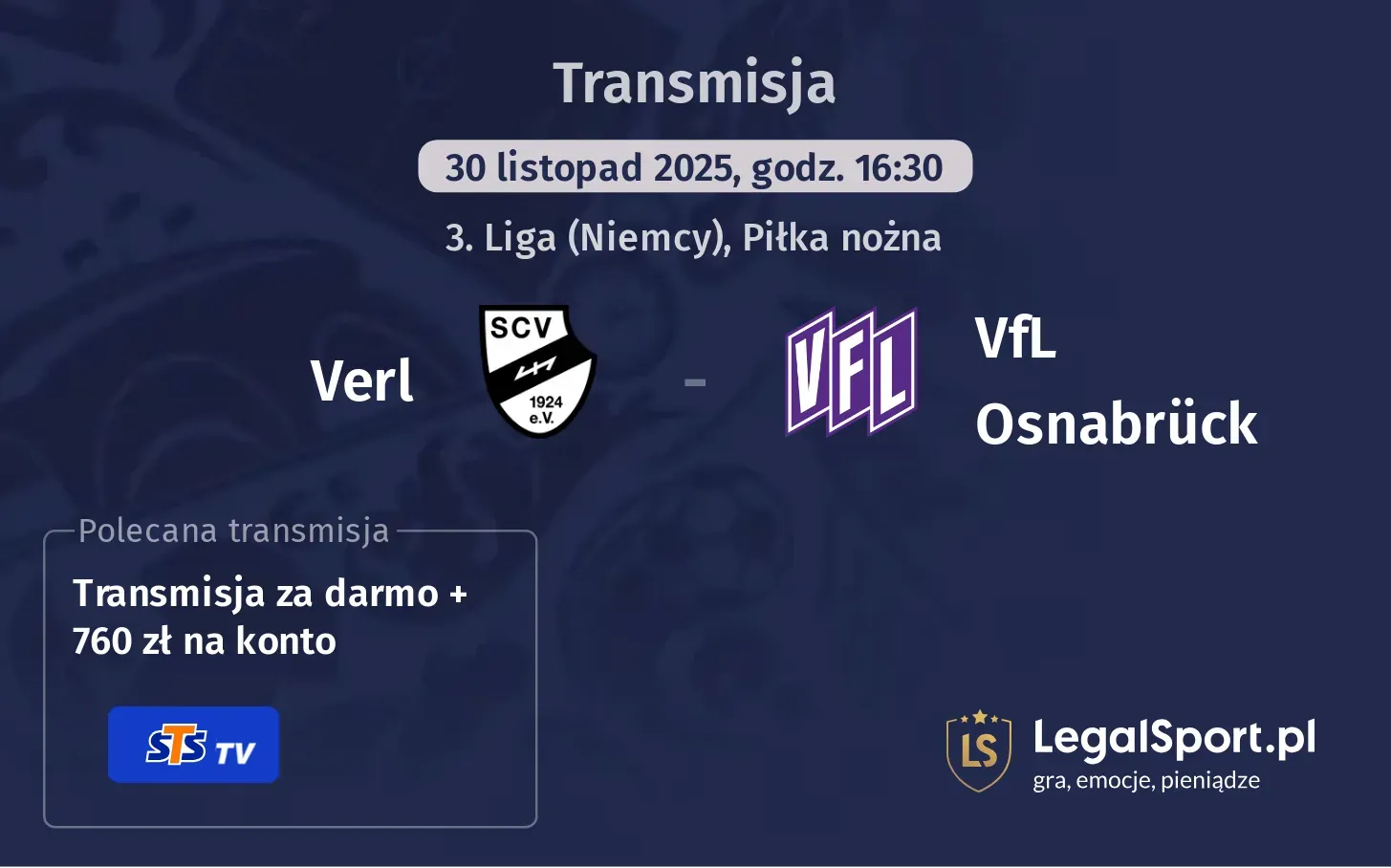 Verl - VfL Osnabrück Transmisje