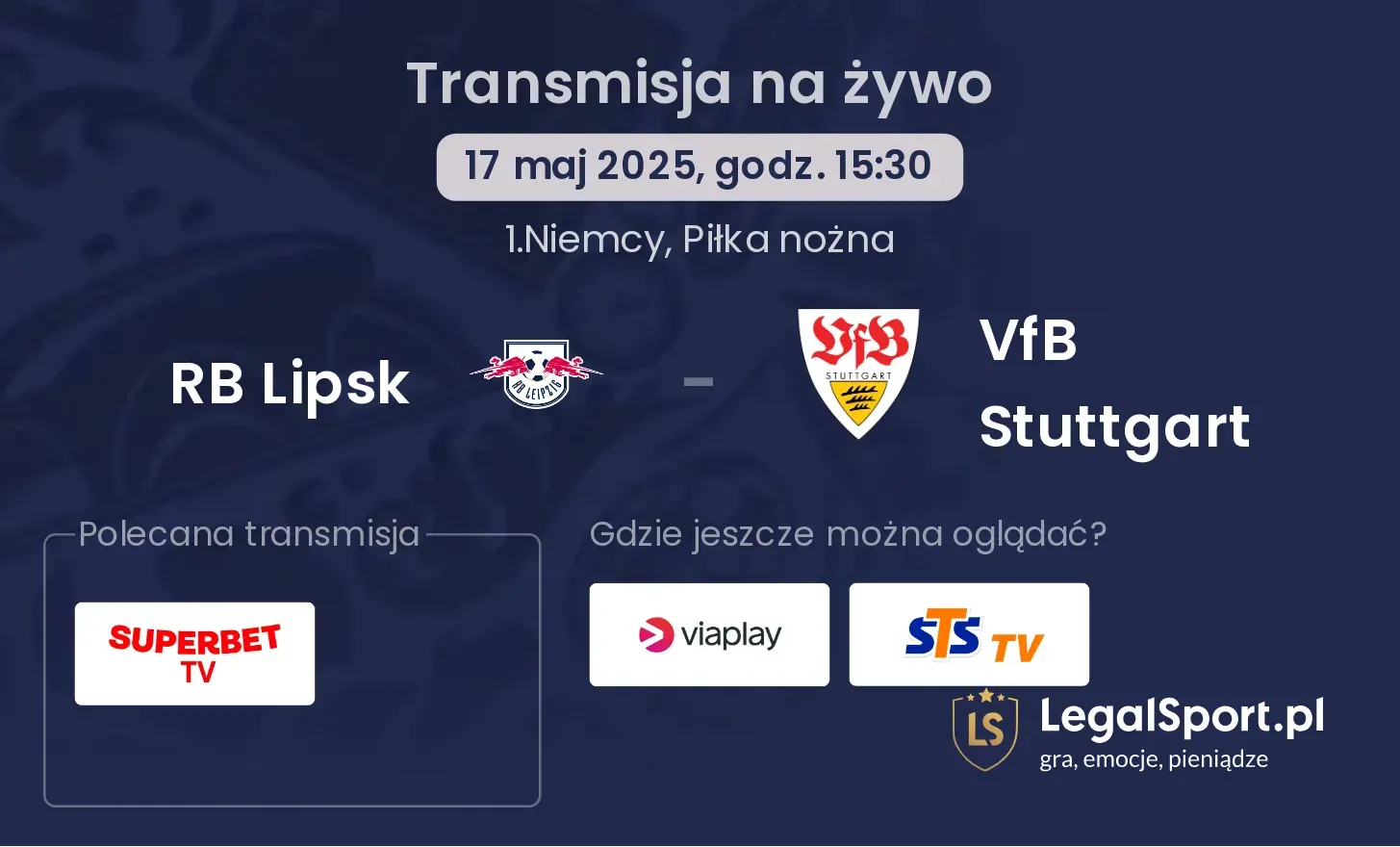 RB Lipsk - VfB Stuttgart gdzie oglądać?