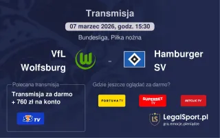 VfL Wolfsburg - Hamburger SV gdzie oglądać? (07.03)