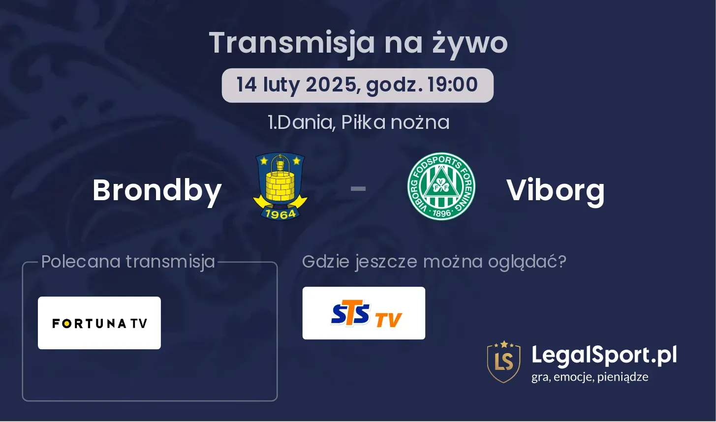 Brondby - Viborg gdzie oglądać transmisję?