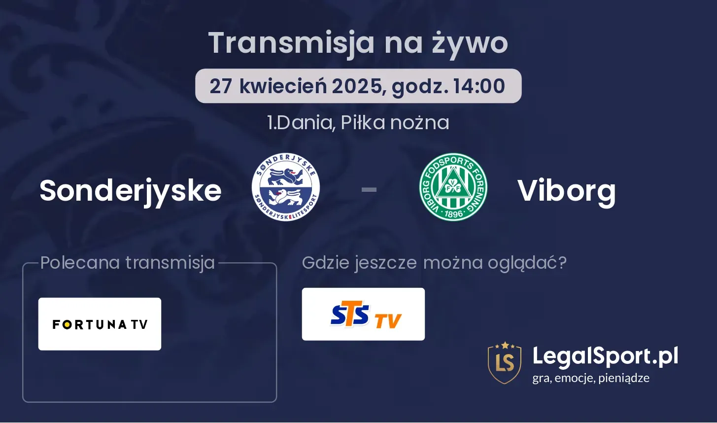 Sonderjyske - Viborg gdzie oglądać?