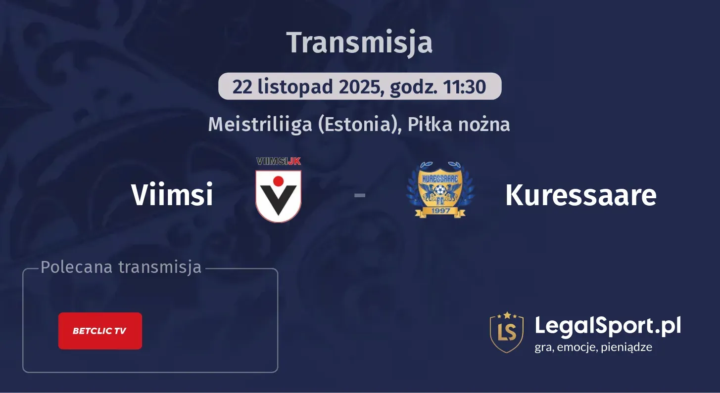 Viimsi - Kuressaare Transmisje