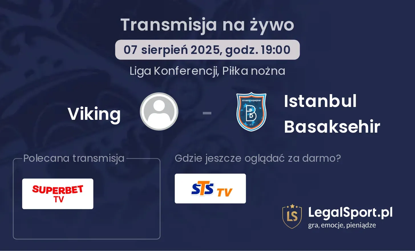 Viking - Istanbul Basaksehir transmisja na żywo
