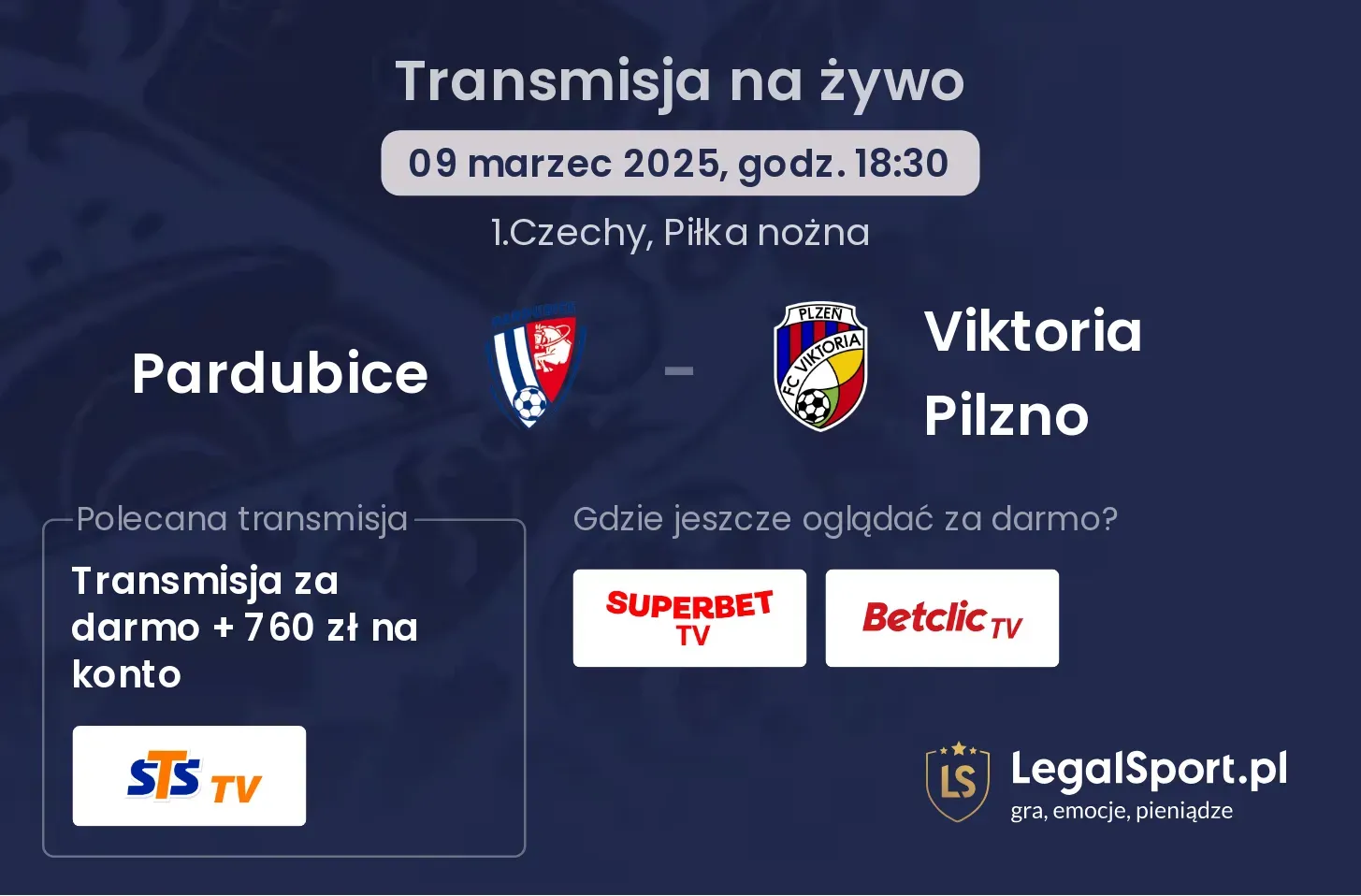 Pardubice - Viktoria Pilzno gdzie oglądać?