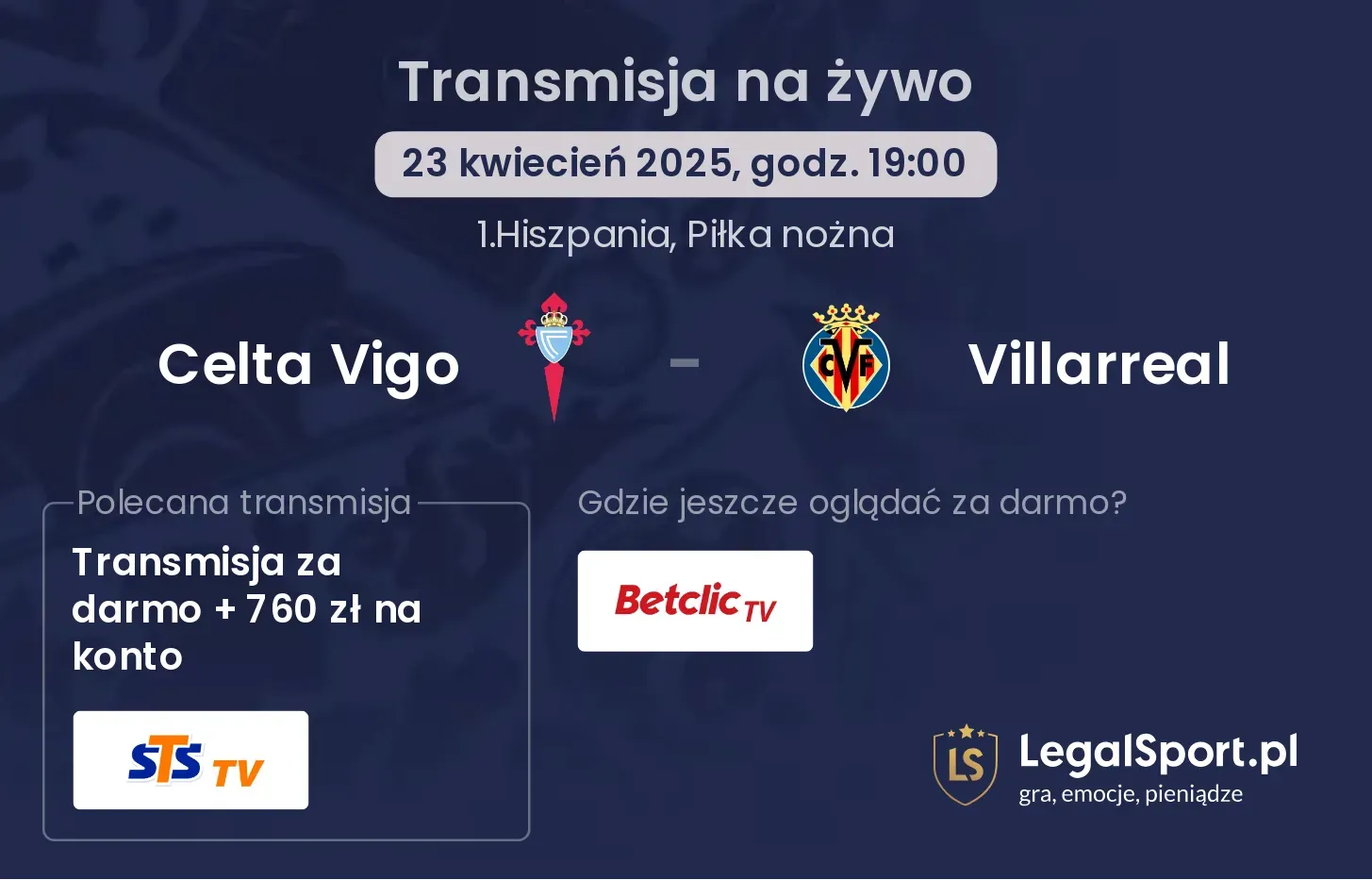Celta Vigo - Villarreal gdzie oglądać?