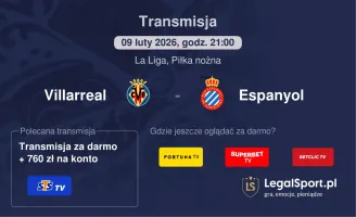Villarreal - Espanyol gdzie oglądać? (09.02)