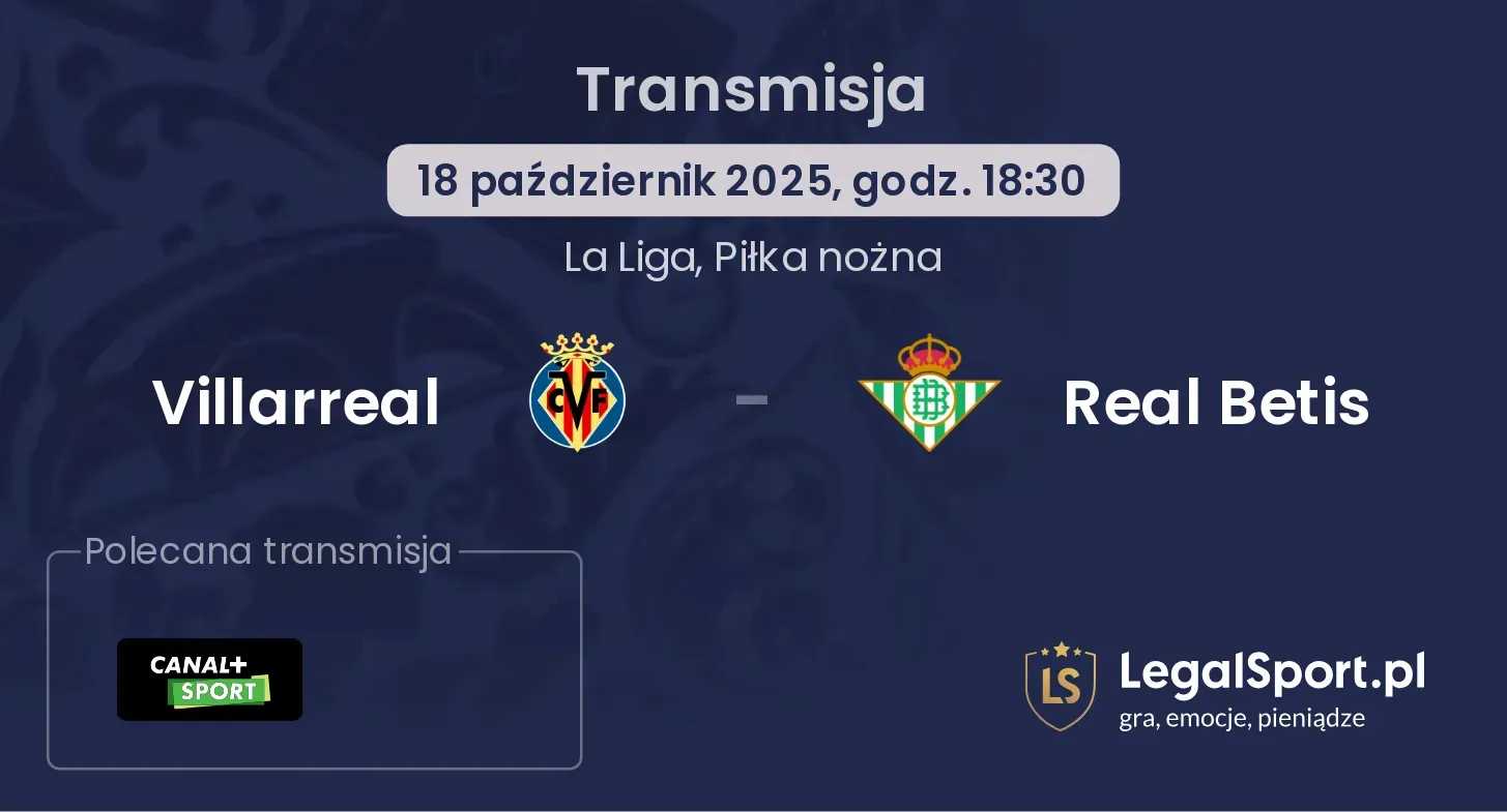 Villarreal - Real Betis gdzie oglądać?