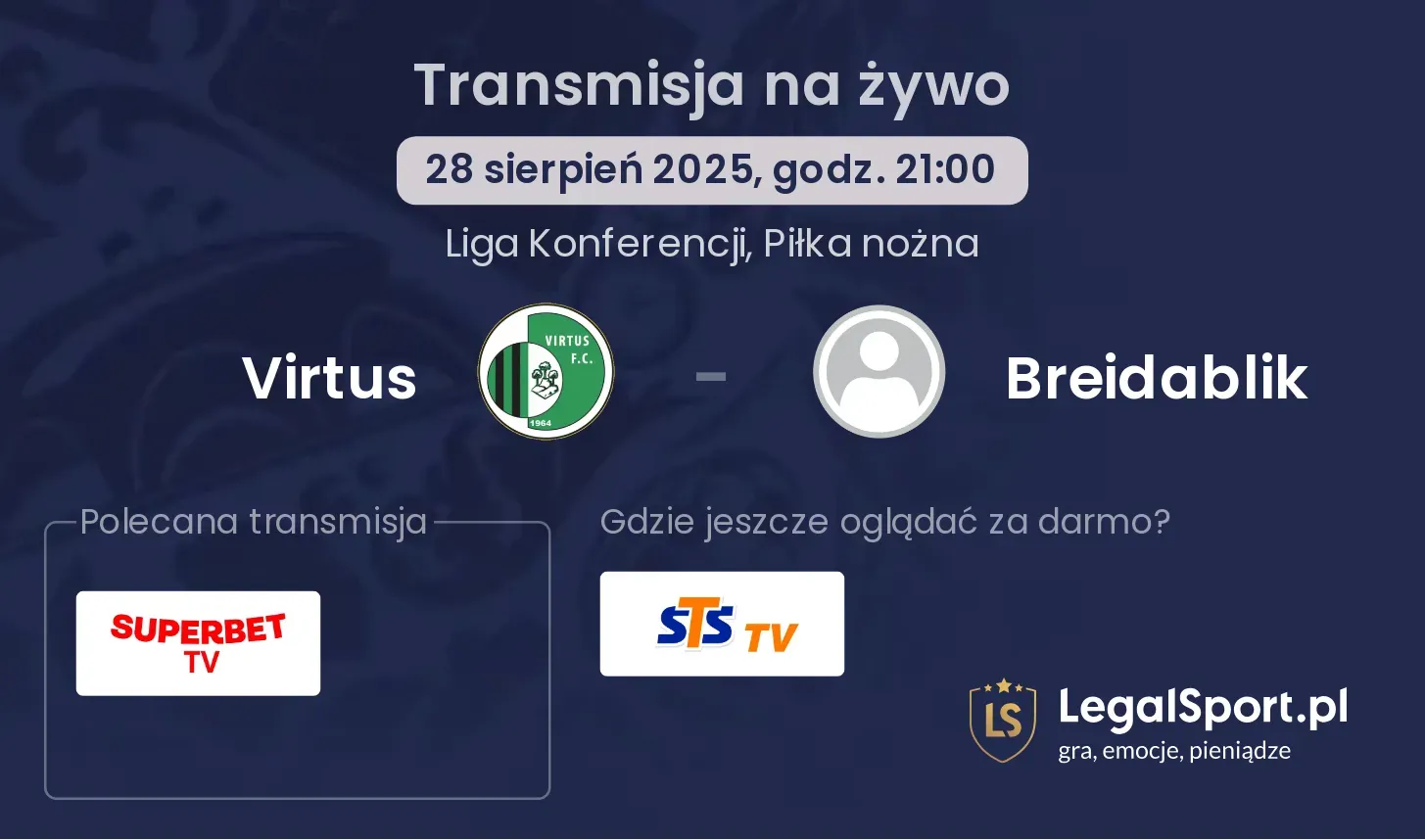 Virtus - Breidablik gdzie oglądać?