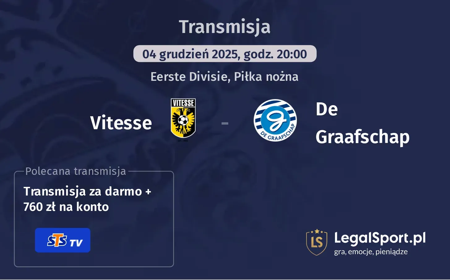 Vitesse - De Graafschap Transmisje