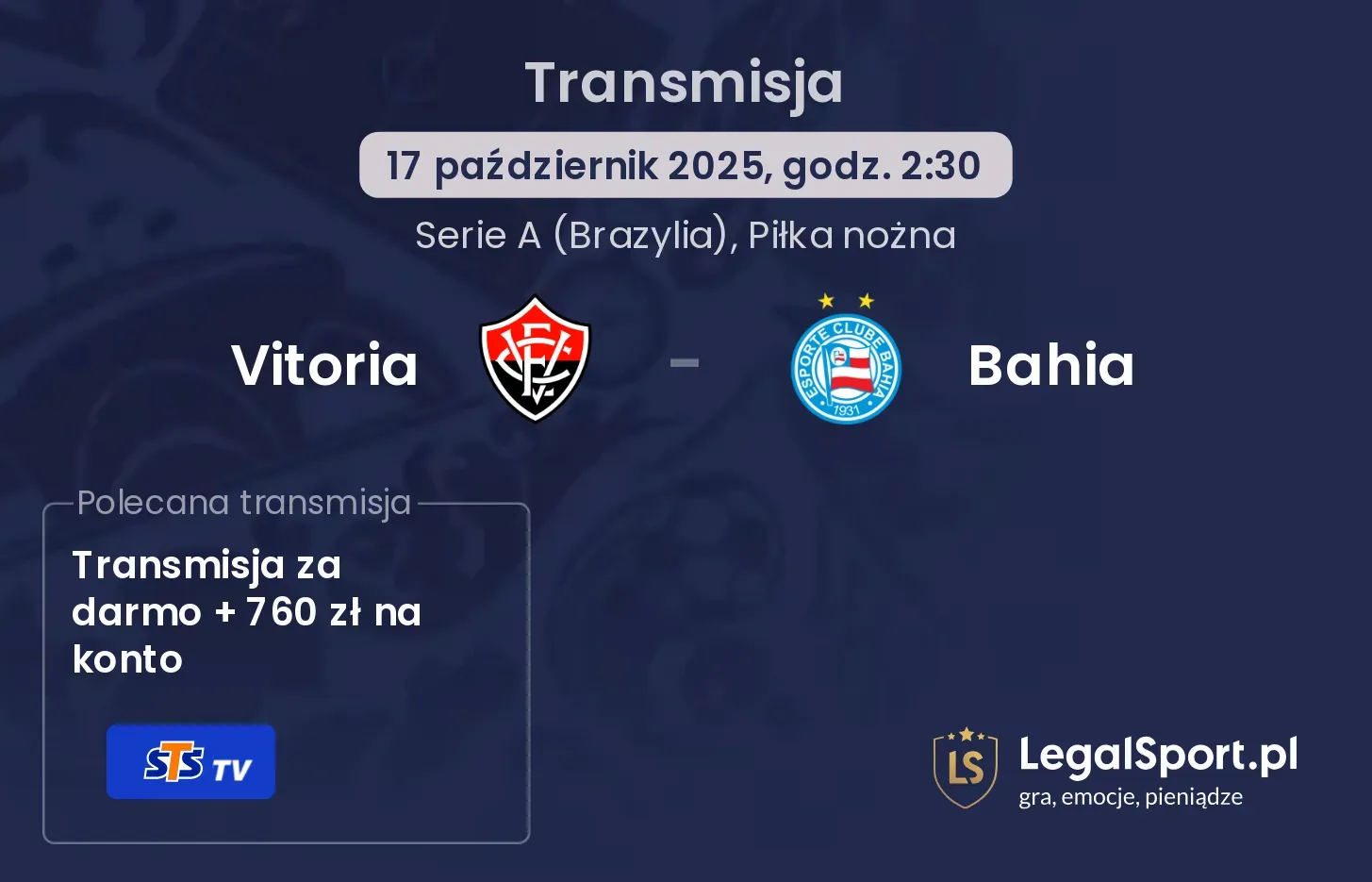 Vitoria - Bahia Transmisje