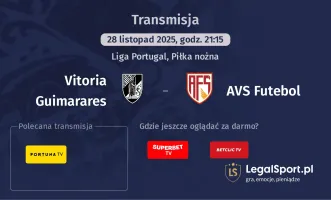 Vitoria Guimarares - AVS Futebol gdzie oglądać? (28.11)