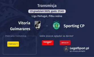Vitoria Guimarares - Sporting CP gdzie oglądać? (23.12)