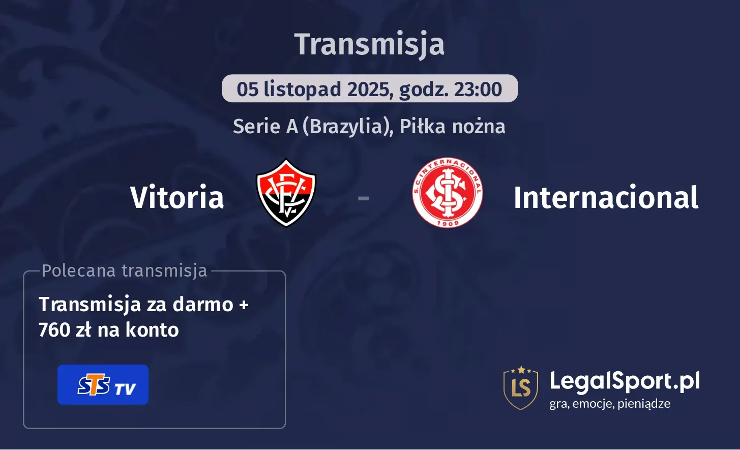 Vitoria - Internacional Transmisje