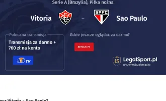 Vitoria - Sao Paulo gdzie oglądać? (07.12)
