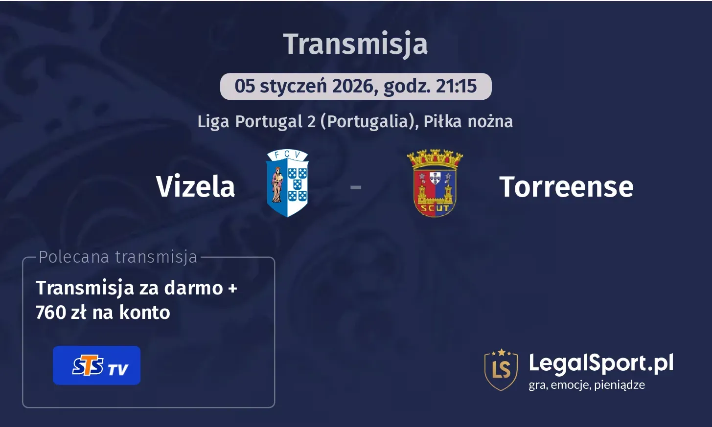 Vizela - Torreense Transmisje