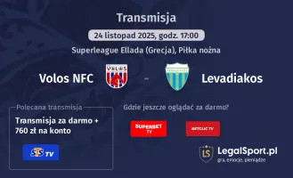 Volos NFC - Levadiakos gdzie oglądać? (24.11)