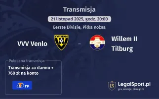 VVV Venlo - Willem II Tilburg gdzie oglądać? (21.11)