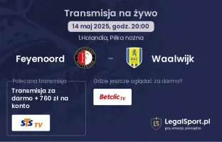 Feyenoord - Waalwijk gdzie oglądać?