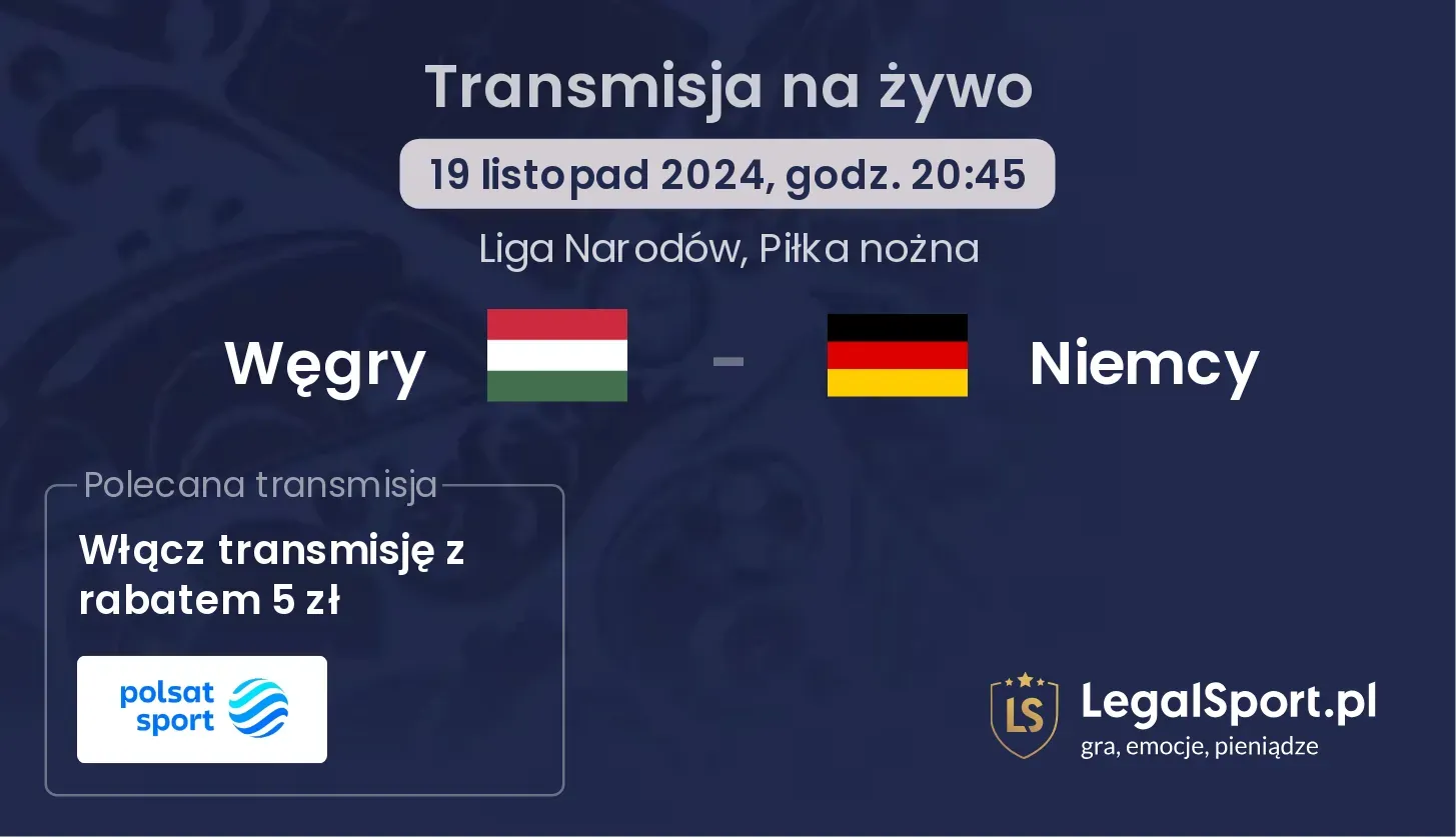 Węgry - Niemcy gdzie oglądać? 19.11, godz. 20:45
