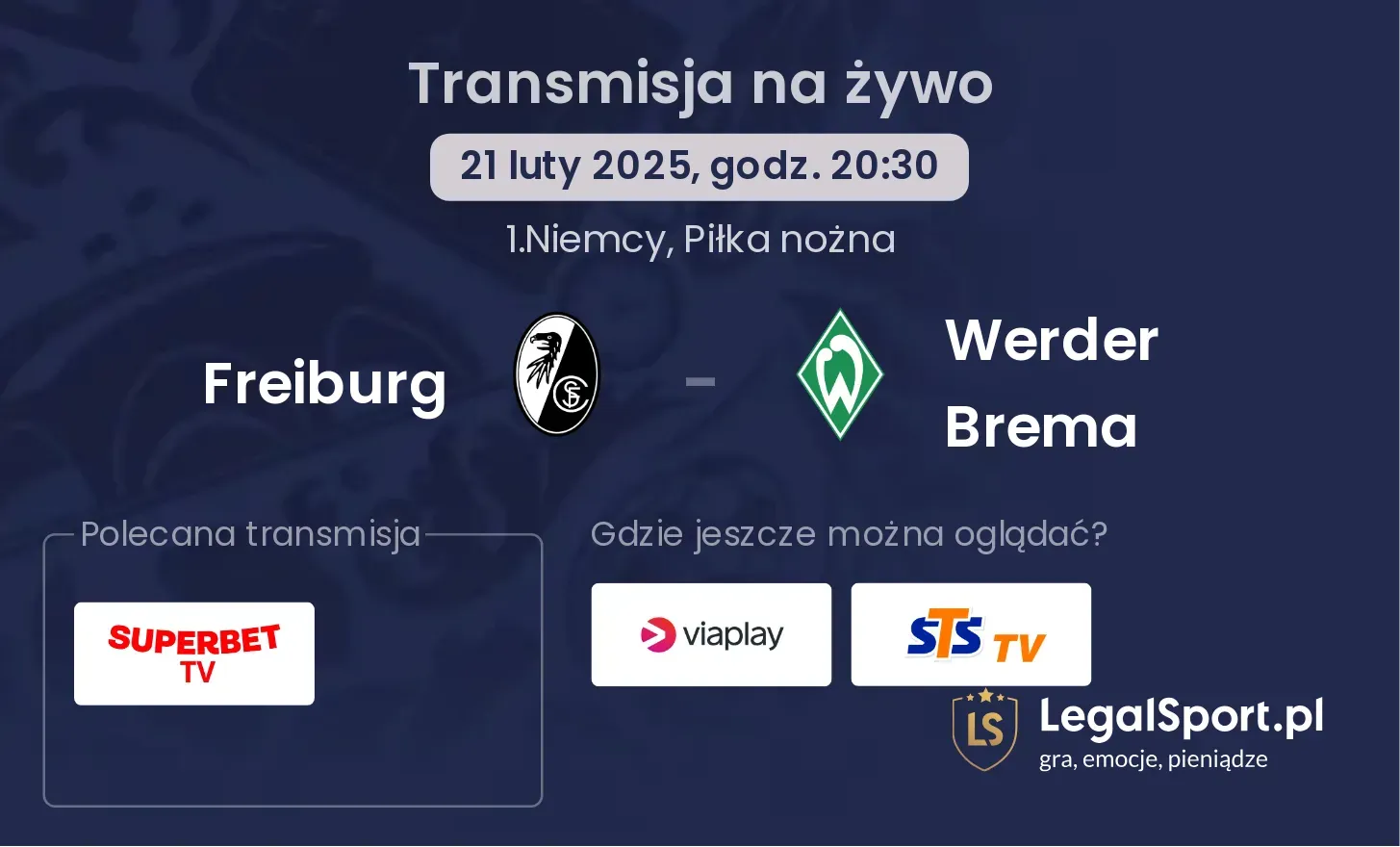 Freiburg - Werder Brema gdzie oglądać?