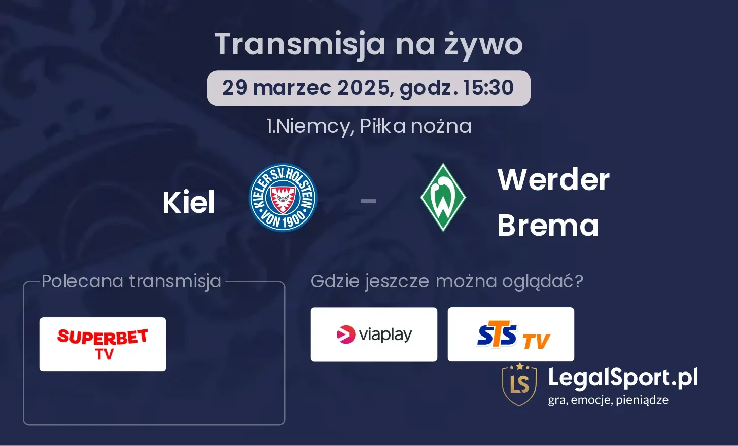 Kiel - Werder Brema gdzie oglądać?