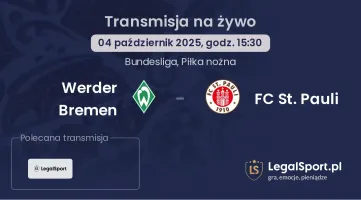Werder Bremen - FC St. Pauli gdzie oglądać?