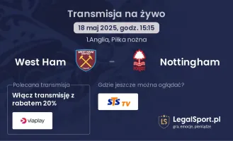 West Ham - Nottingham gdzie oglądać?