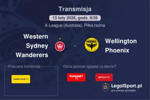 Western Sydney Wanderers - Wellington Phoenix gdzie oglądać? (13.02)