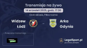 Widzew Łódź - Arka Gdynia gdzie oglądać?