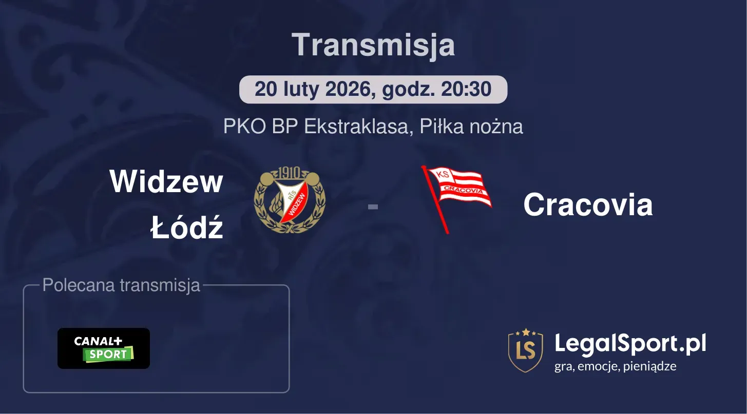 Widzew Łódź - Cracovia Transmisje