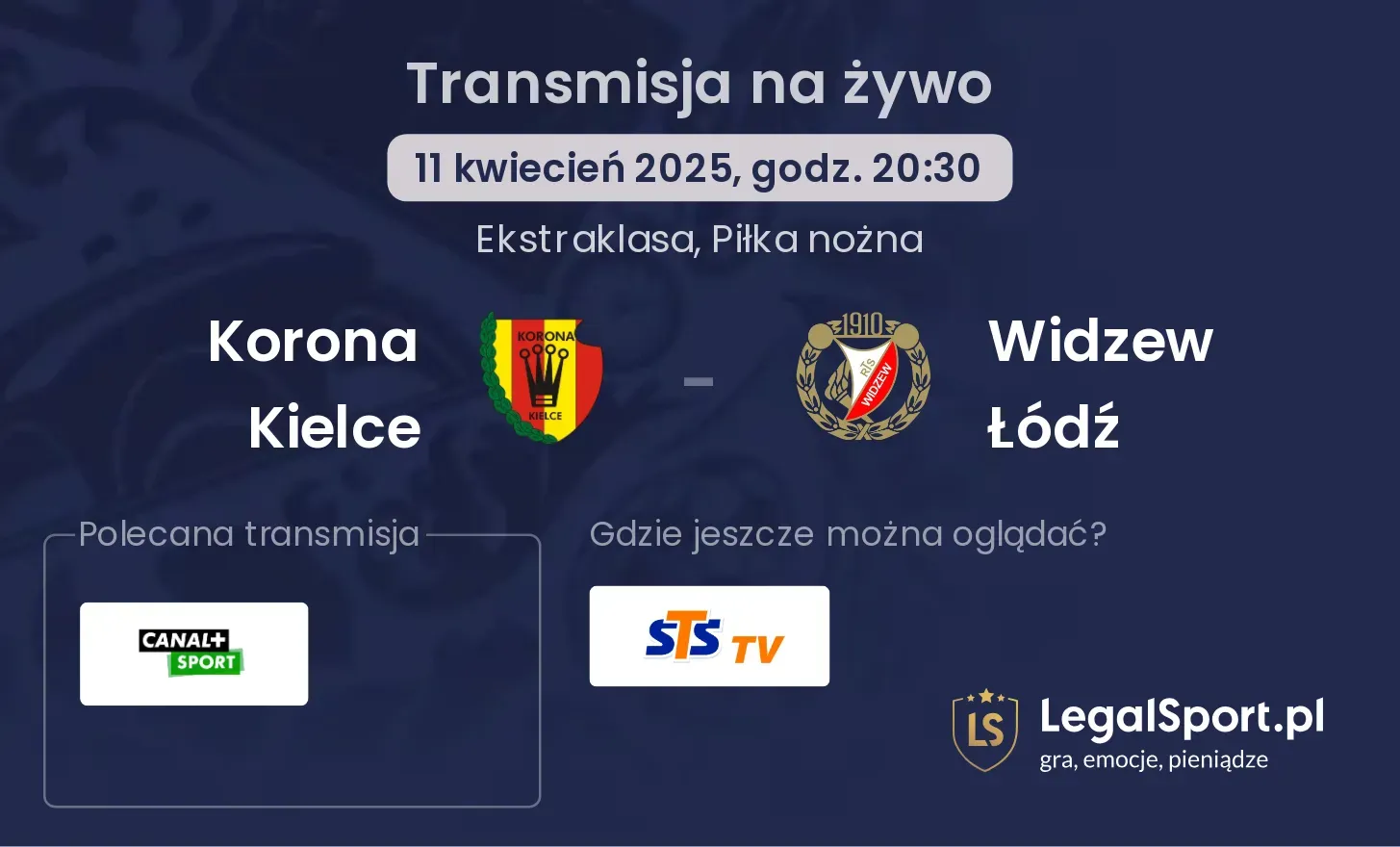 Korona Kielce - Widzew Łódź gdzie oglądać?
