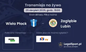 Wisła Płock - Zagłębie Lubin gdzie oglądać?